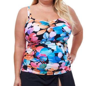 Perfil da Gottex - Top tankini franzido com aro plus size