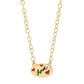 Jessica Elliot - Women's Enamel Oval Necklace - Love