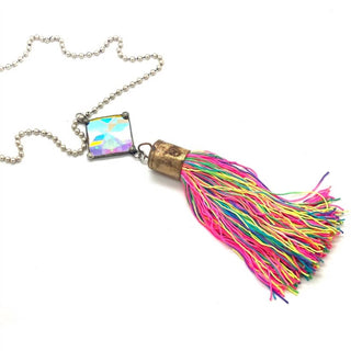 Art By Amy Labbe - Spring Ab Tassel Necklace