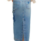 Free People - Francisco Denim Maxi Skirt