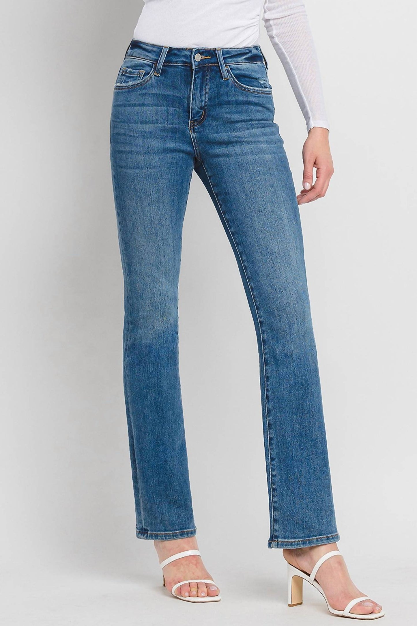Vervet By Flying Monkey - Stephanie High Rise Bootcut Denim Jean