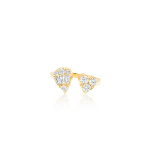 Diana M Jewels - Anel de diamante Pave Toi Et Mo de 0,76 Cts