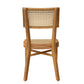 Netro Acacia Wood Dining Chair with Light Brown Wicker