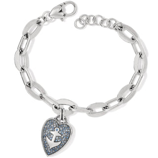 Brighton - Pulseira feminina com âncora e elo de alma