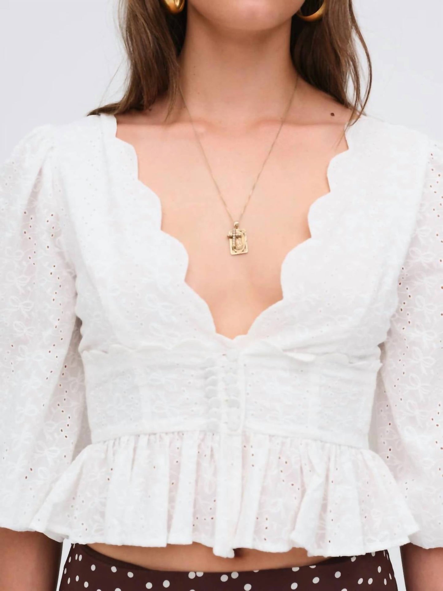 For Love & Lemons - Marseille Eyelet Top