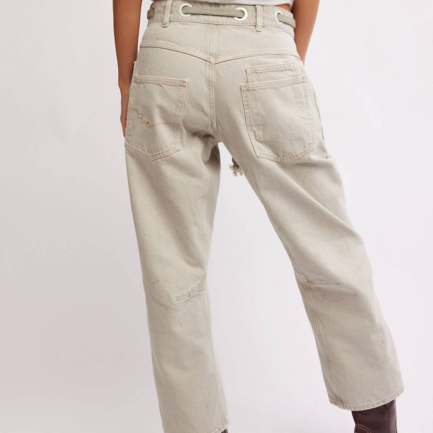Free People - Moxie Pull-on Barrel Jeans