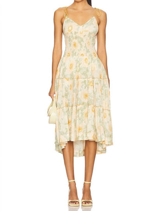 Free People - Vestido Midi Adriel
