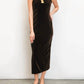 Beulahstyle - Hunter Embellished Keyhole Sleeveless Velvet Maxi Dress