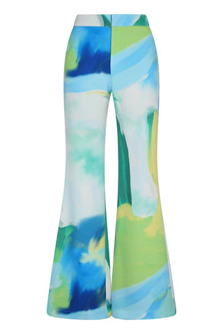 Nelblu - Calça flare cintura alta Tallo