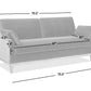 75.5' The Norbrunn™ Eco-Velvet Lounge Sofa