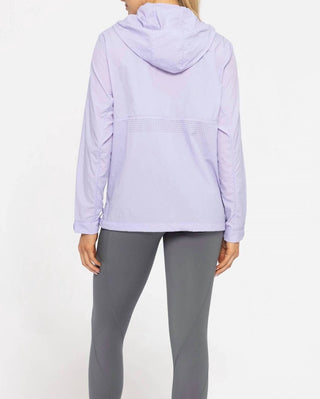 Mono B - Jaqueta de corrida de nylon com zíper Hi-lo