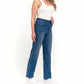 1822 Denim - High Rise Straight Leg Denim Jeans