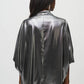 Joseph Ribkoff - Metallic Foiled Chiffon Wrap Top
