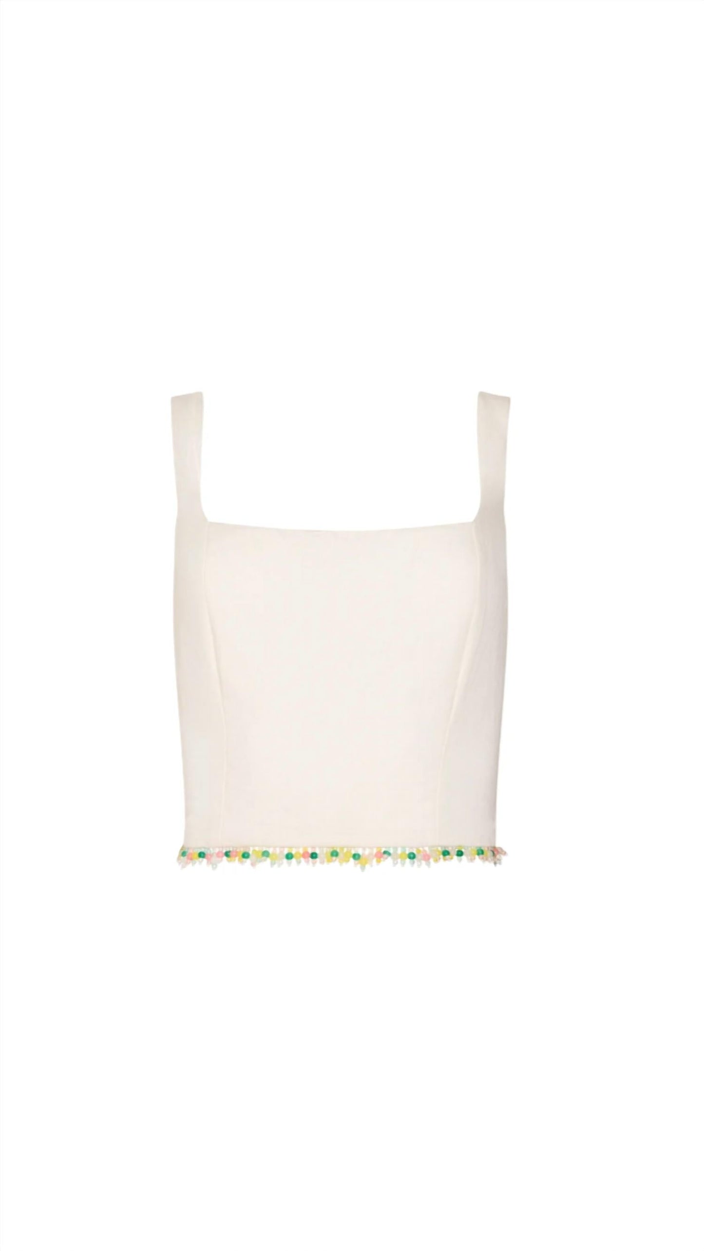 Amanda Uprichard - Jace Fringe Beaded Top