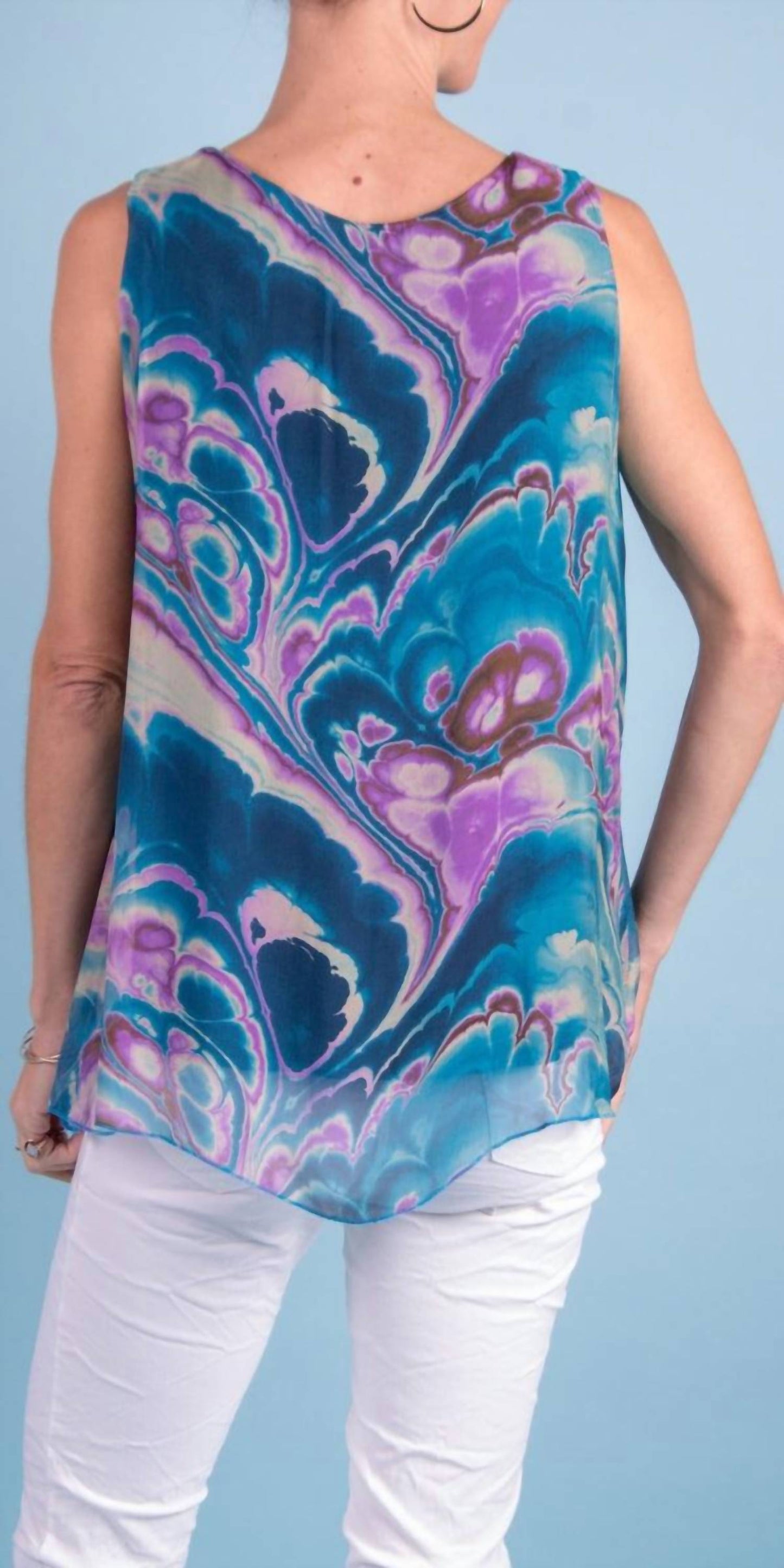 Gigi Moda - Fernanda Swirl Silk Top