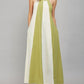 Fate - Linen Blend Colorblock A-line Halter Dress