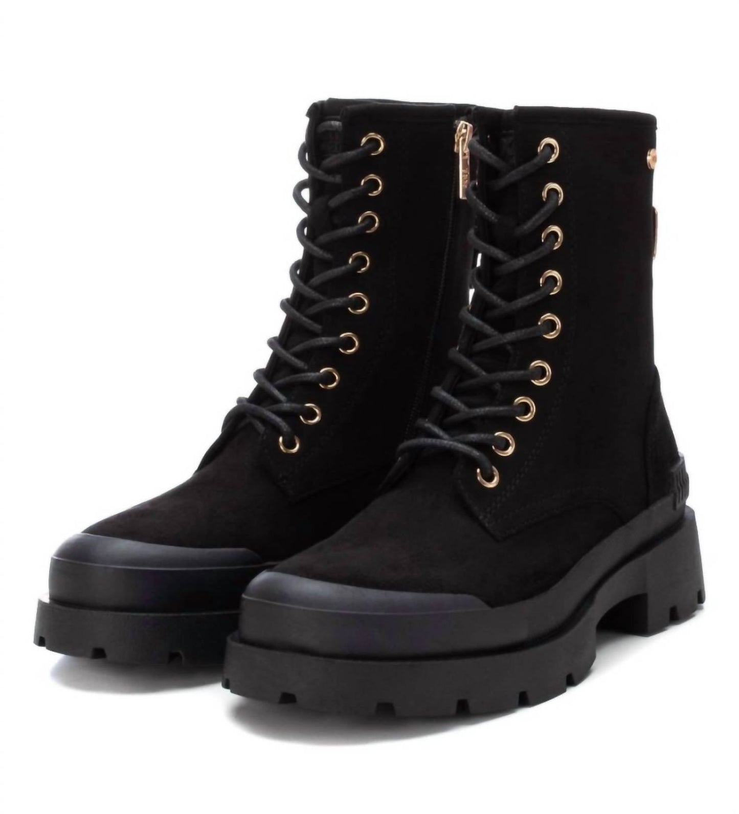 Xti - Women's Suede Lace-Up Booties