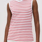Atm - Women's Stripe Sleeveless Boy Top