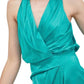 Do+Be - Satin Ruched V-Neck Dress