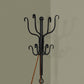 Coat Rack Hall Tree, Free Standing, 8 Hooks, Entryway, Transitional - Black