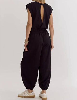 Entro - Harbor Sleeveless Waist Tie Jumpsuit