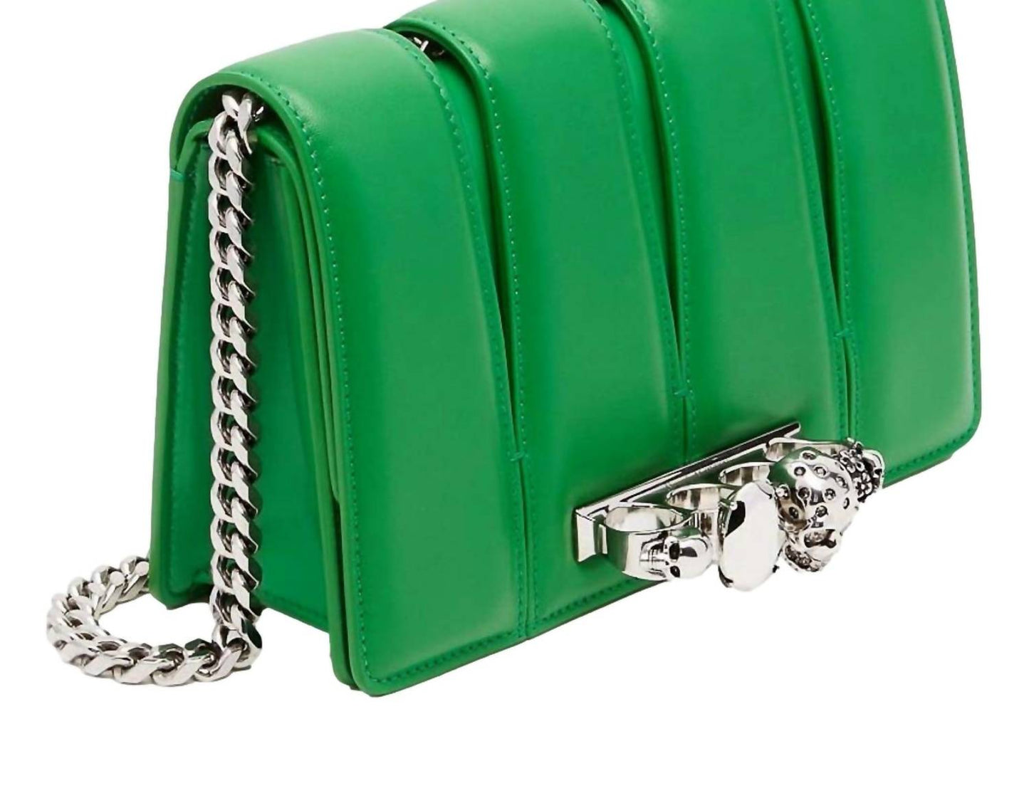 Alexander Mcqueen - Women's Slash Skull Ring Clutch Handbag