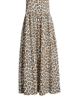 O Grande. - Vestido de algodão com estampa de leopardo