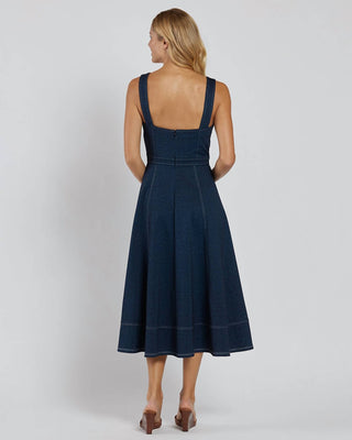 Jude Connally - Sabrina Denim Fit And Flare Midi Dress