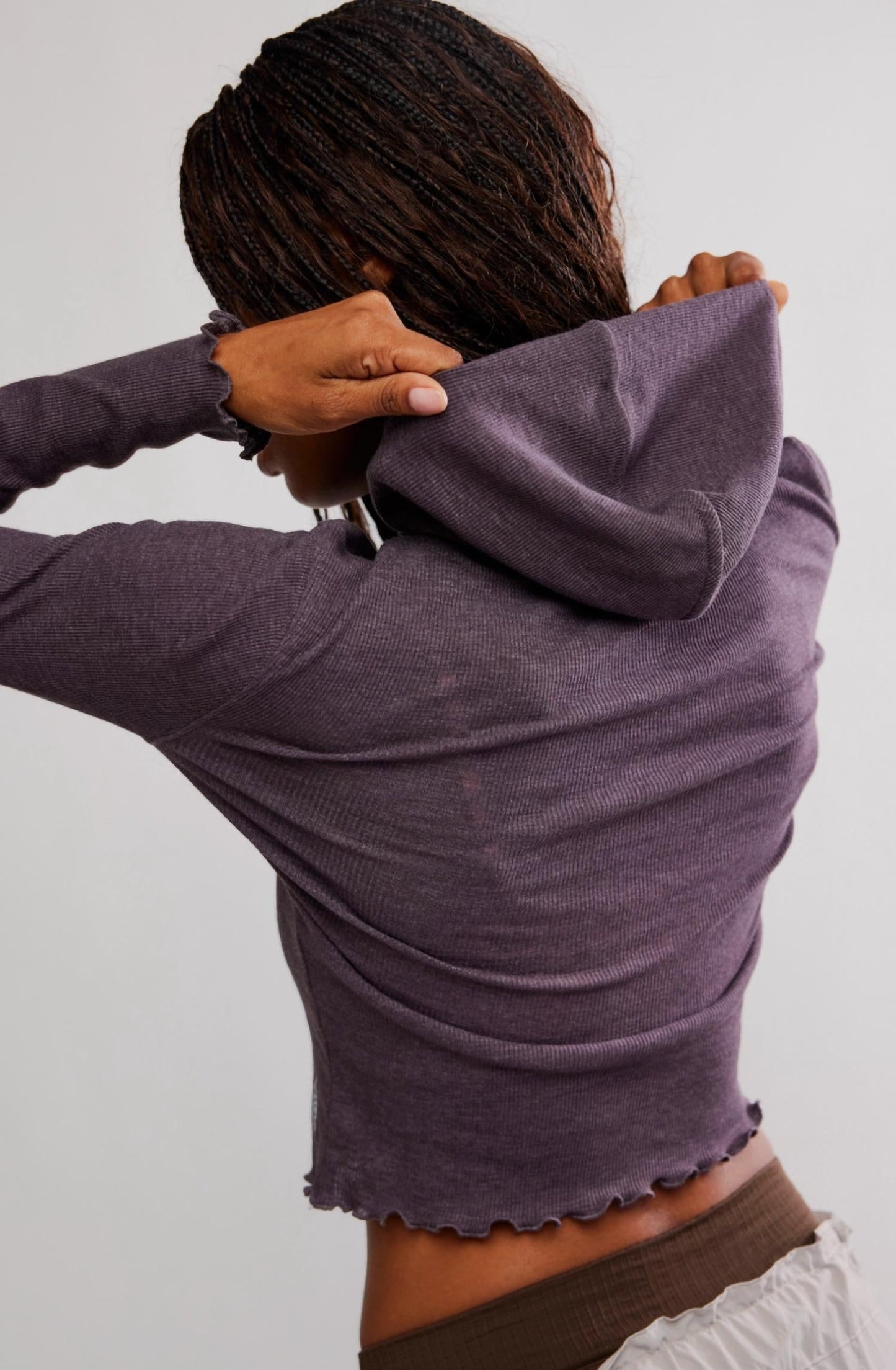Free People - Matilda Ribbed Hooded Top