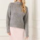 Karen Kane - Mock Neck Boucle Sweater