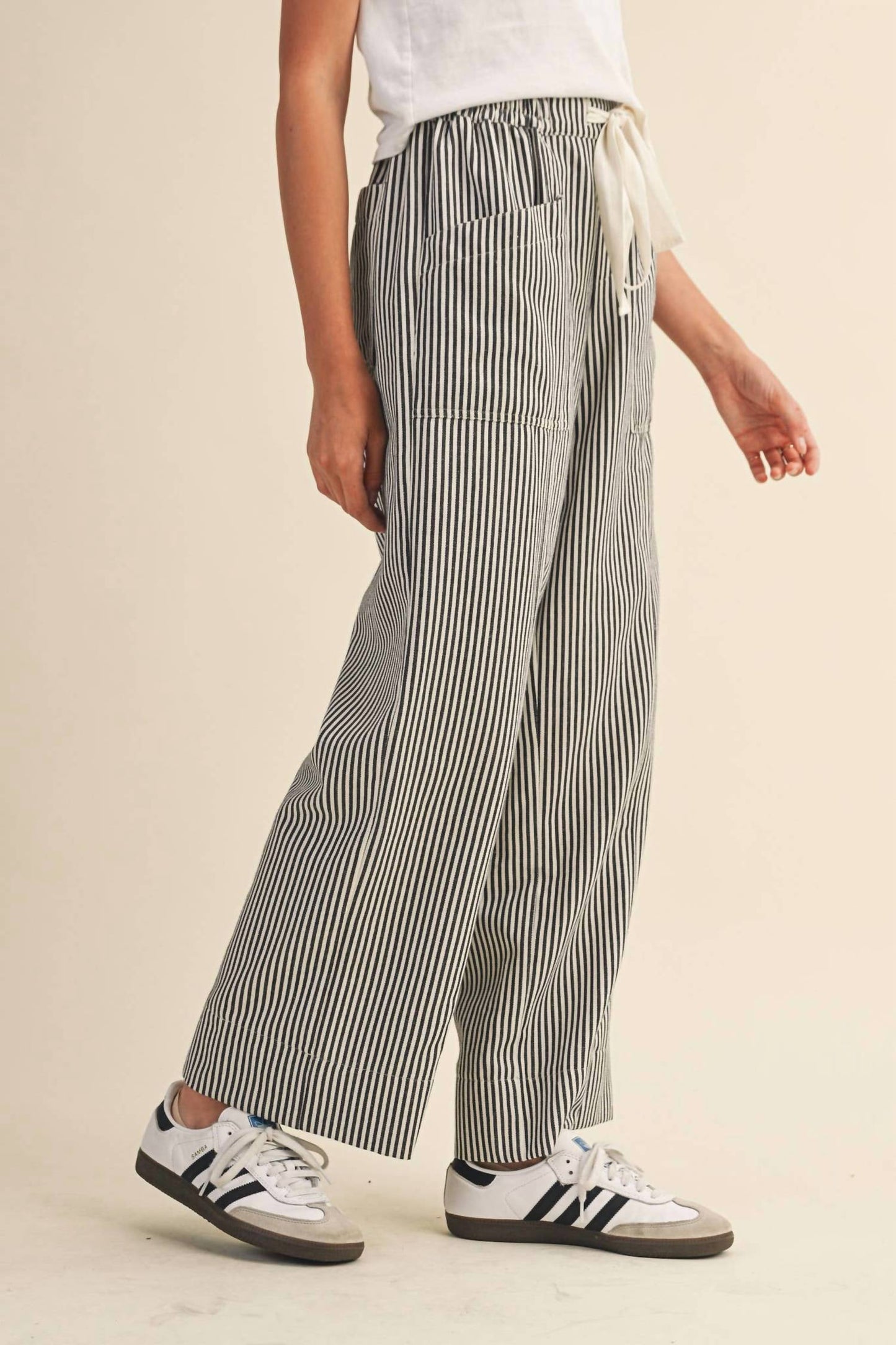 &Merci - Striped Wide Leg Pants