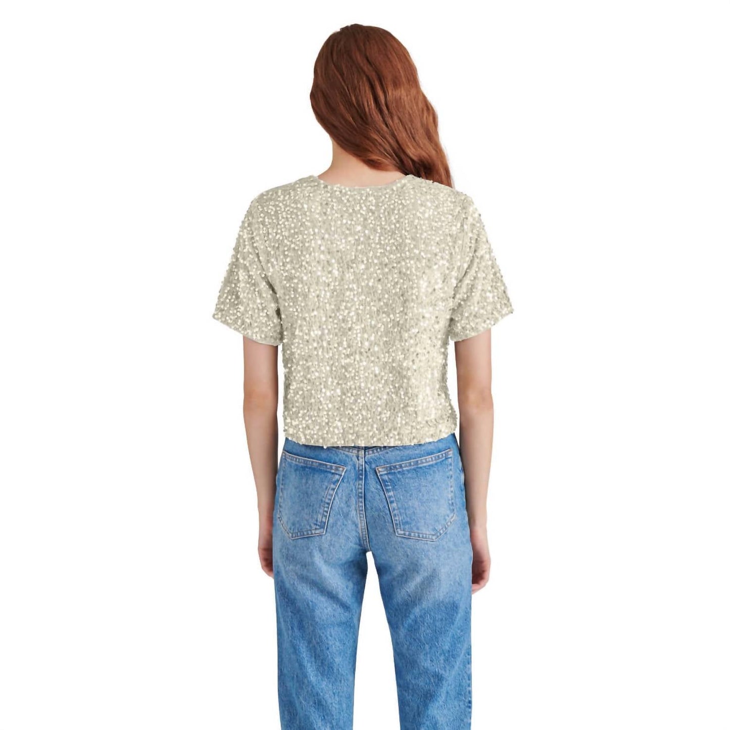 Steve Madden - Cressa Sequin Short Sleeve Top