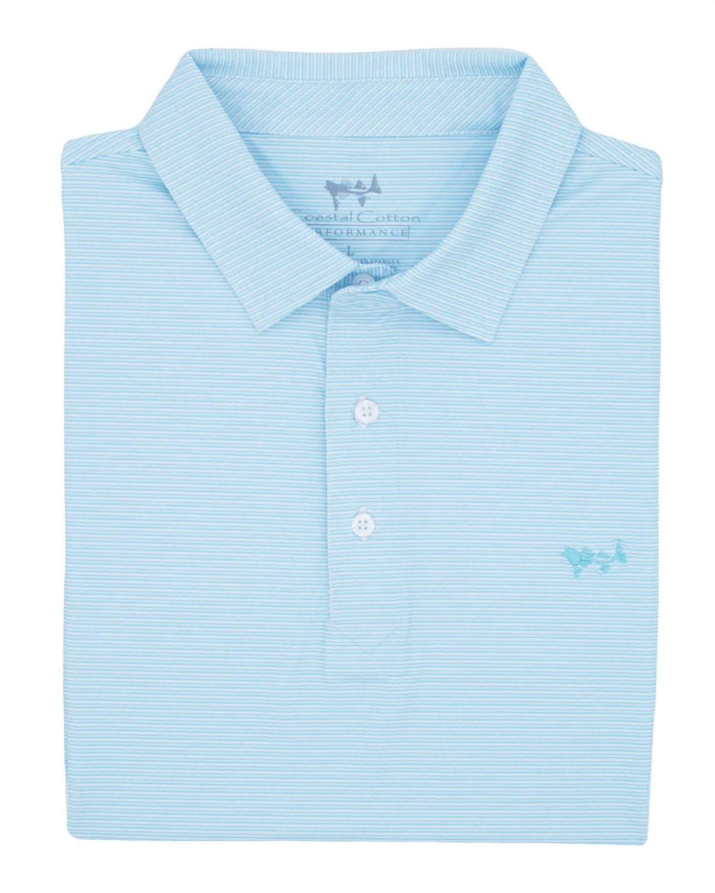 Coastal Cotton - Performance Stripe Polo