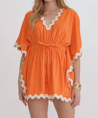 Entro - Saída de praia texturizada em tecido felpudo