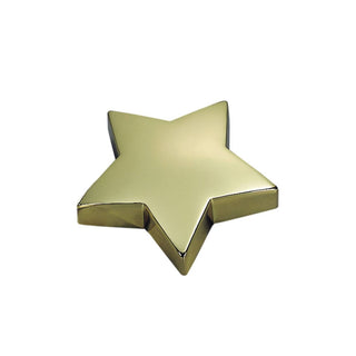 Creative Gifts International - Peso de papel em forma de estrela em placa de latão