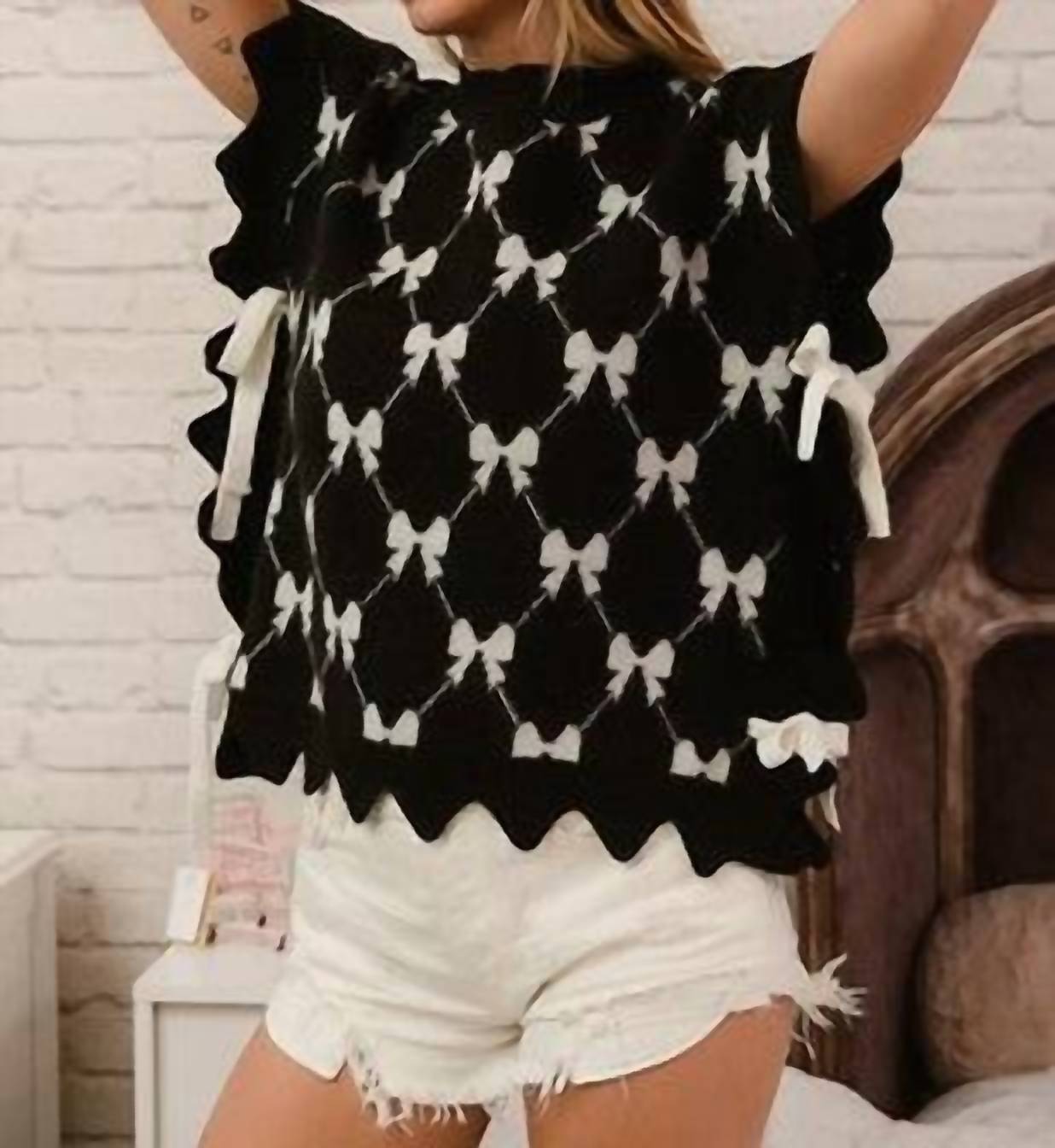 Bibi - The Marie Bow Sweater Vest