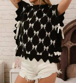 Bibi - The Marie Bow Sweater Vest