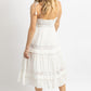 Day + Moon - BOHO TASSEL TIE MIDI DRESS