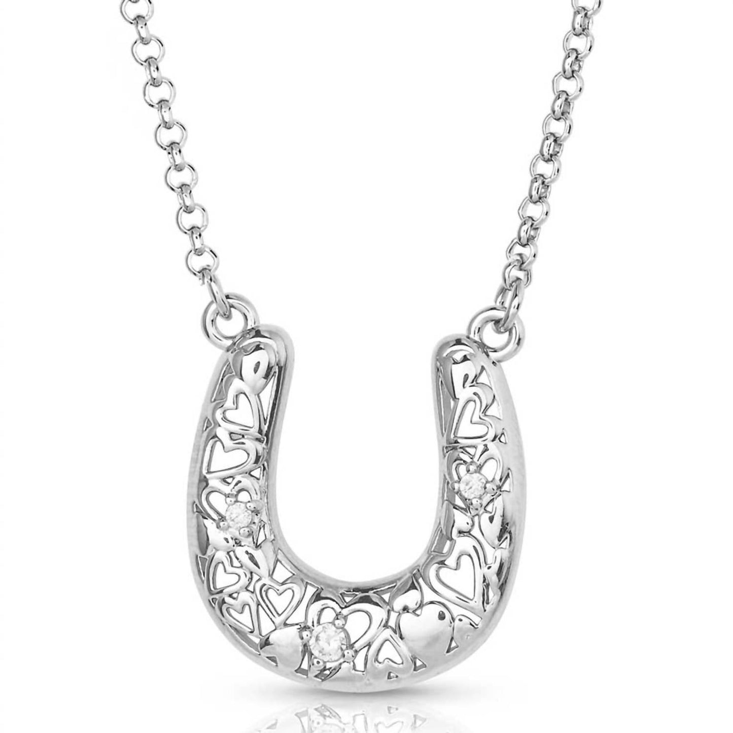 Montana Silversmiths - Heartfelt Luck Horseshoe Necklace