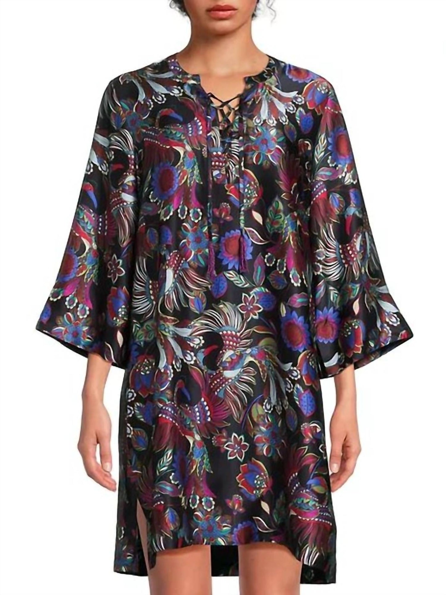 Johnny Was - TIE FRONT KIMONO DRESS