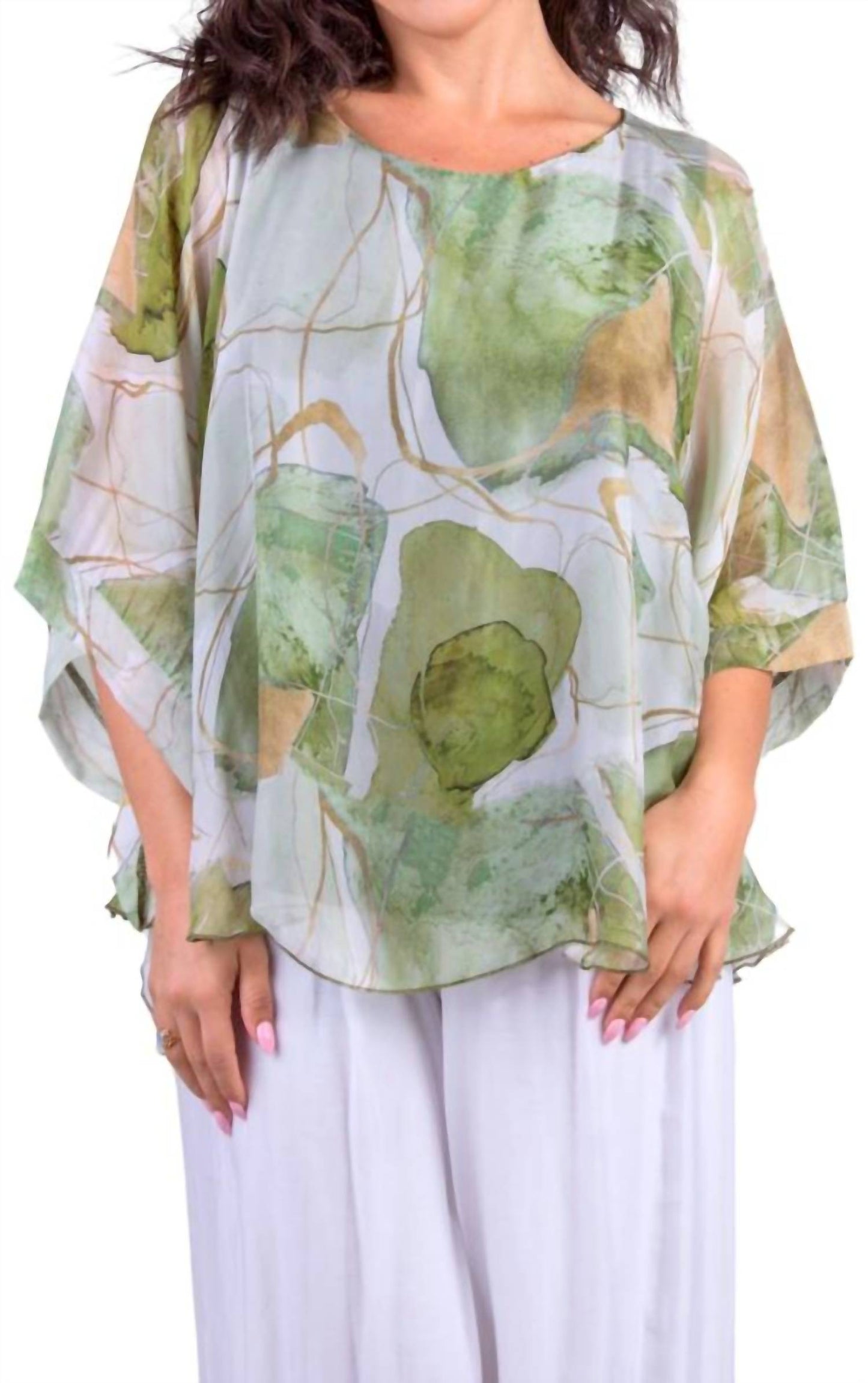 Gigi Moda - Coletta Abstract Silk Top