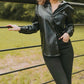 Buddylove - Brielle Vegan Leather Button Up Top