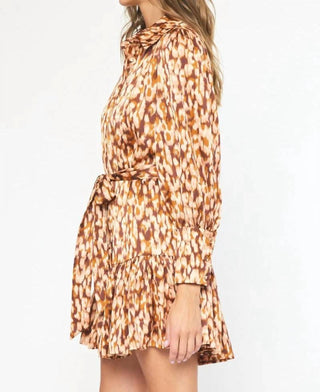 Entro - Spotted Waist Tie Dress