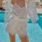 Allison New York - Ainsley Eyelet Belted Short
