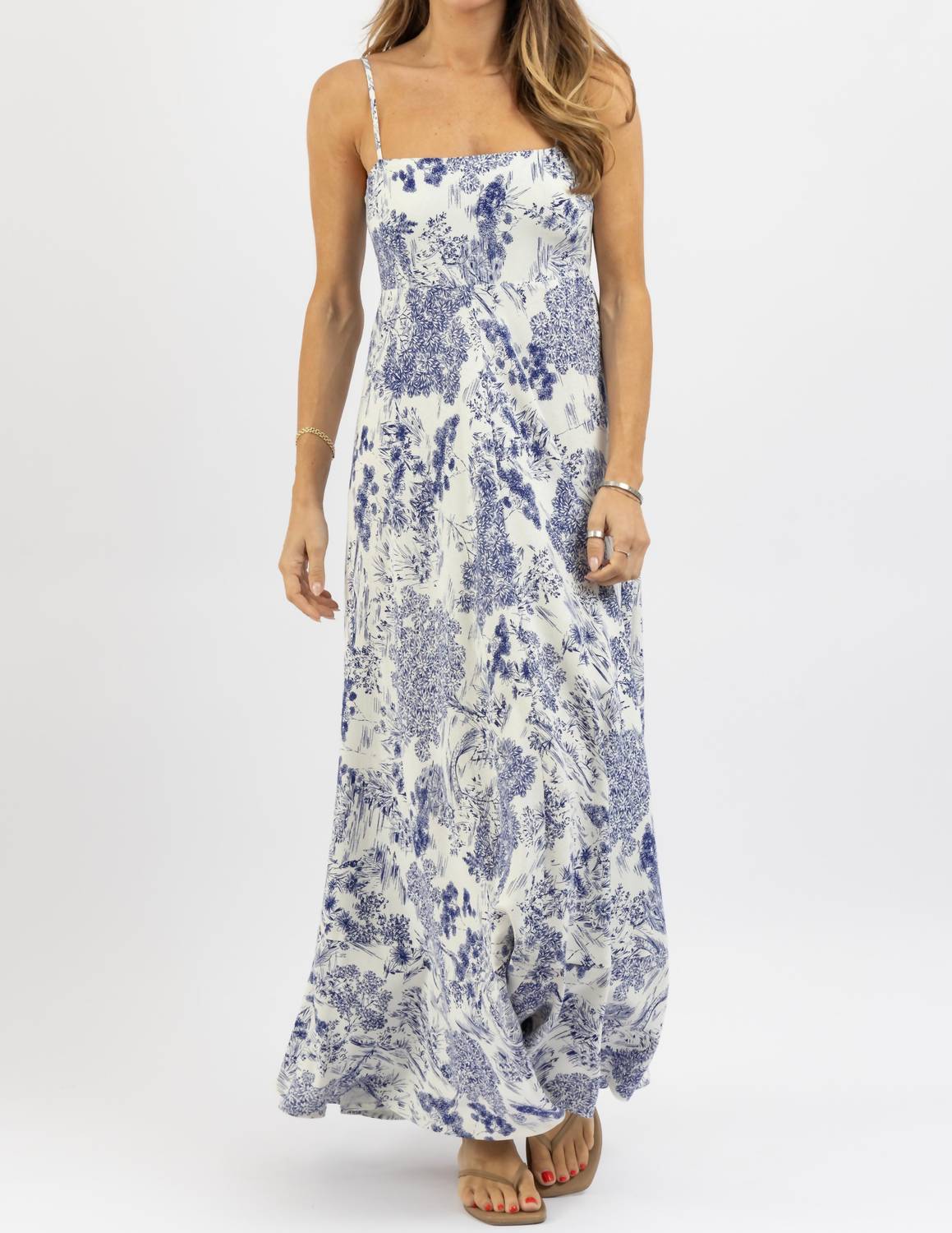 Olivaceous - Henny Floral Maxi Dress