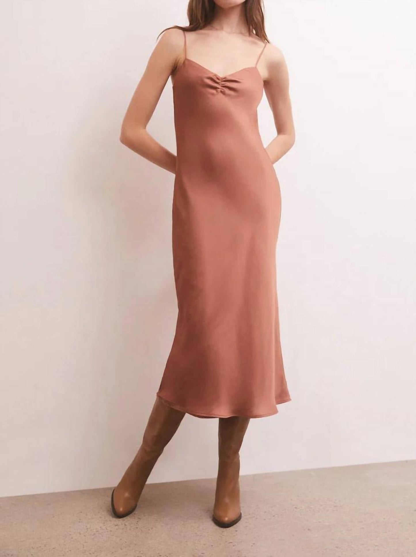 Z Supply - Lark Lux Sheen Slip Midi Dress