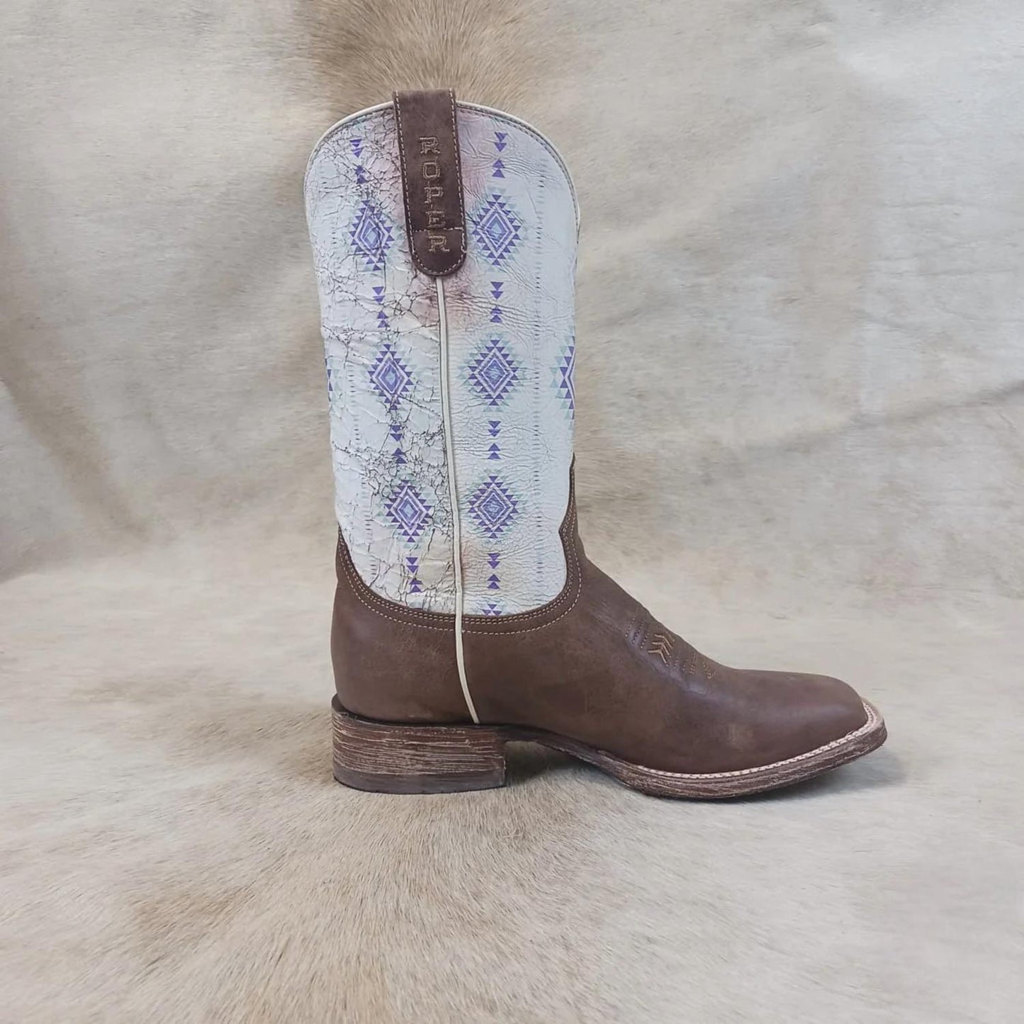 Roper - Ladies Arizona Aztec Square Toe Boots