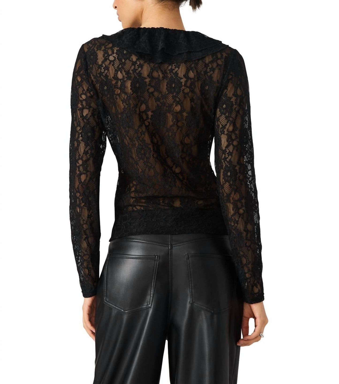 Steve Madden - Elvie Lace V Neck Top