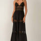 Elan - Lace Tiered Maxi Dress