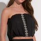 Elan - Croatia Strapless Embroidered Top